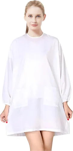 Vista 10 de TOPTIE Chaqueta impermeable para peluquería para mascotas, delantal con 2 bolsillos