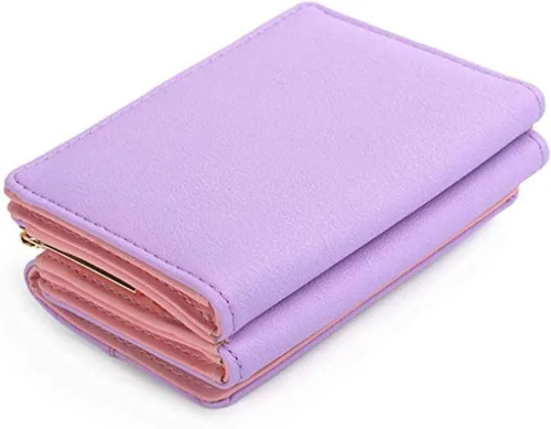 Vista 2 de edfamily - Monedero de piel para mujer, diseño de gato, Tarjetero, talla única