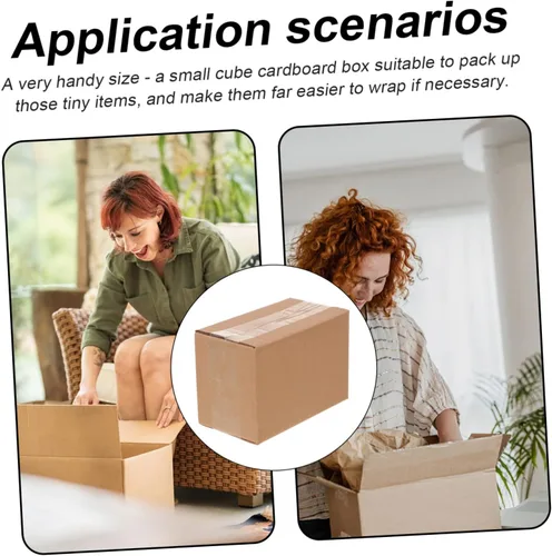 Vista 2 de Cartones pequeños duros estupendos 20 cajas de empaquetado blancas de las PC que presentan el envío de la caja para el envío