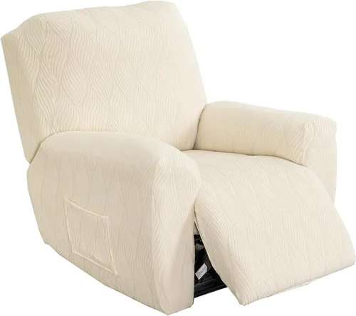 Vista 10 de KRFOONN Fundas elásticas para sillón reclinable con estampado, fundas para sillas reclinables de 4 piezas, fundas para sillón reclinable Lazy Boy