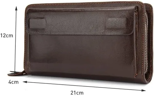 Vista 2 de TATSEN Billetera para hombre y hombre, para tarjetero de crédito, bolso de mano, monedero casual (color A, tamaño talla única)