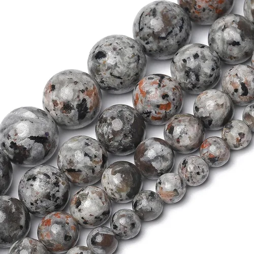 Vista 42 de 60 cuentas de piedra natural de 15⁄64 pulgadas (6 mm) con cuentas de amazonita pulidas, cuentas sueltas redondas de piedra natural con poder Piedra