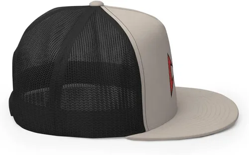 Vista 5 de RIVEMUG Corridos Tumbados CT - Gorra de camionero con visera plana, corona alta, ajustable, Coridos Belicos