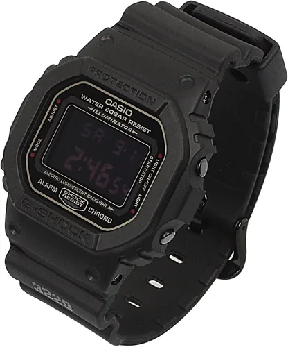 Vista 2 de Casio G-Shock Reloj Classic Collection para hombre #DW-5600MS-1, Blanco, Digital, movimiento de cuarzo