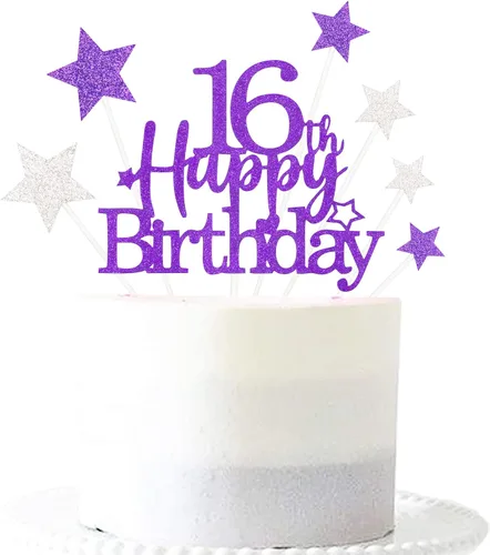 Vista 48 de Decoración brillante para tarta de primer cumpleaños feliz con estrella, adornos personalizados para tarta de 1 cumpleaños, decoraciones de fiesta