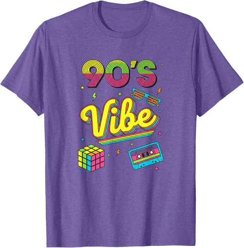Vista 6 de 90s Nostalgia Retro Apparel - 90'S Vibe Retro T-Shirt Negro