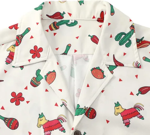Vista 6 de American Trends Camisa hawaiana para hombre, camisas casuales de playa con botones, camisas tropicales de manga corta para hombre