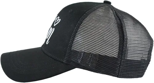 Vista 3 de Wanpcaiy Gorra de béisbol divertida para niño y mamá, de algodón lavado desgastado, ajustable, bordada, de malla