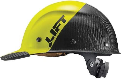Vista 2 de LIFT Safety DAX Fifty 50 - Gorra de fibra de carbono estilo Hardhat compatible con ANSI, 6 puntos
