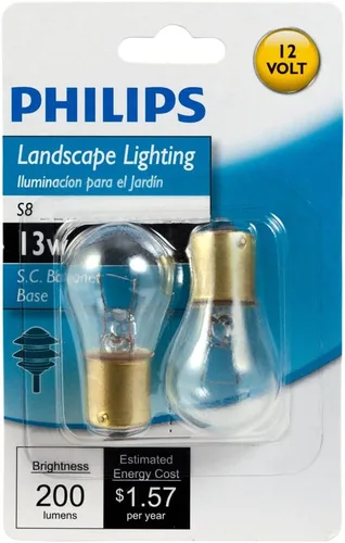 Vista 3 de Philips 416719 Iluminación de paisaje Bombilla de base de bayoneta S8 de 12 voltios de 13 vatios