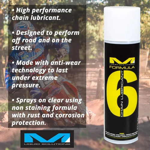 Vista 2 de Lubricante y protector de cadena de fórmula 6 de Matrix Liquid Solutions Lubricante de cadena de 14 onzas