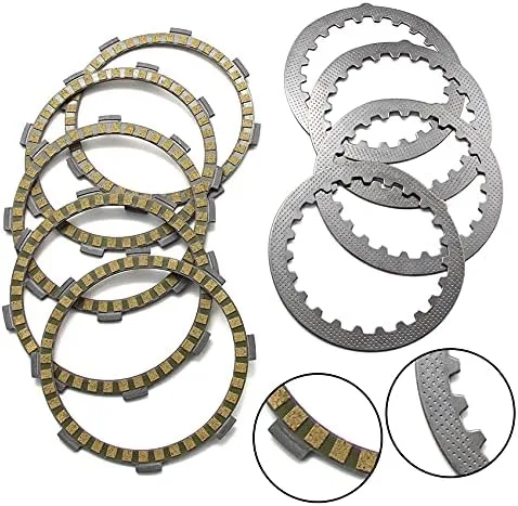Vista 2 de Placas de fricción de embrague compatibles con OEM: 1V1-16321-00/598-16321-01, 1V1-16324-00/598-16324-00, para Yamaha TZR80 para Yamaha RS100/RS 100