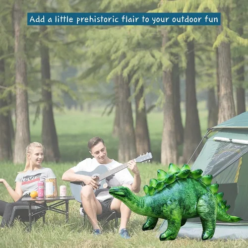 Vista 5 de Inflable Stegosaurus, 46 pulgadas de largo, Multicolor