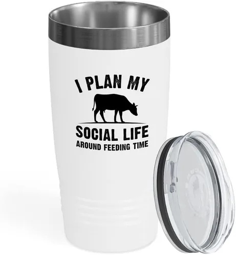 Vista 25 de Vaso vikingo negro de 20 onzas, un chico que acaba de tirar, tractores de jardín agrícola, cultivador campesino, agricultor, amantes de los animales