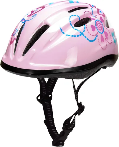 Vista 18 de Casco de bicicleta súperligero rosa para niñas pequeñas y bebés.