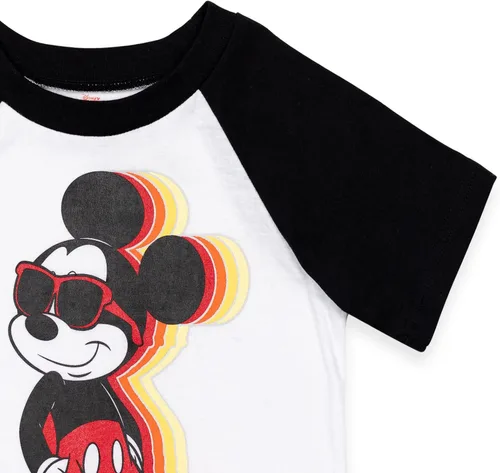 Vista 7 de Disney Mickey Mouse - Conjunto de camiseta y pantalones cortos para bebé a niño grande