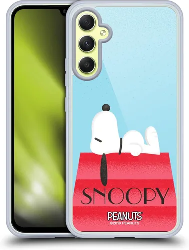 Vista 216 de Head Case Designs Snoopy Deco Dreams - Funda de gel con licencia oficial de Peanuts Blue Pattern [protección de grado militar] compatible con Google