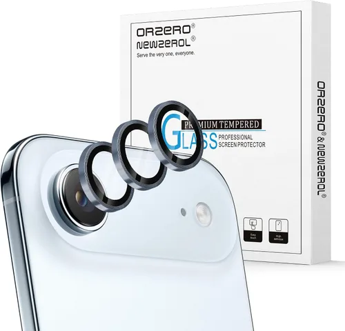 Vista 25 de Orzero Protector de lente de cámara para Samsung Galaxy Z TirFold/Fold 7, [EZ Install] [compatible con fundas] cubierta de lente de anillo de Negro