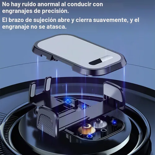 Vista 5 de HZEL Soporte para teléfono de coche, 2 en 1 Soporte para teléfono celular de ventilación de aire automotriz para tablero y parabrisas, Base
