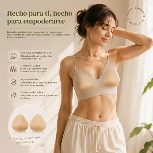 Vista 3 de 1 Pair Cotton Breast Forms Light Ventilation Sponge Boobs for Women Mastectomy Breast Cancer Support Holey Lágrima