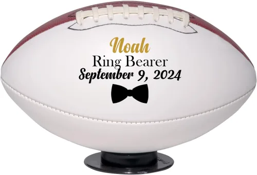 Vista 6 de Padrinos de boda personalizados, padrino, mejores mujeres, padre de la novia o novio, Usher, regalo oficial de propuesta de fútbol para fiesta