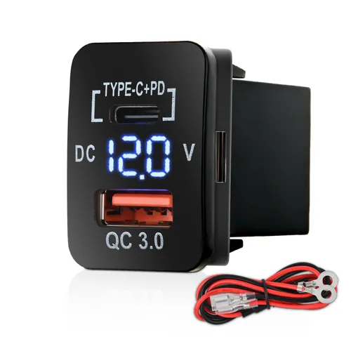 Vista 18 de Nilight Interruptor de Batería de Botón de Encendido/Apagado AUX 12V con Cable Conector Kit de Reemplazo de 1.28" x 0.87" para Toyota Sequoia