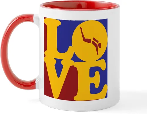 Vista 44 de CafePress Scuba Flag Diver Taza de café de cerámica de 11 oz (11.0 fl oz)
