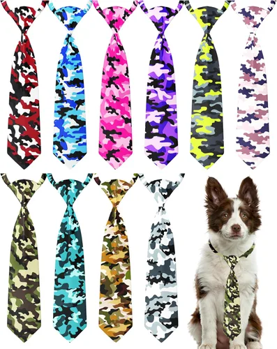 Vista 63 de PET SHOW Paquete de 10 corbatas para perros de feliz cumpleaños, XS