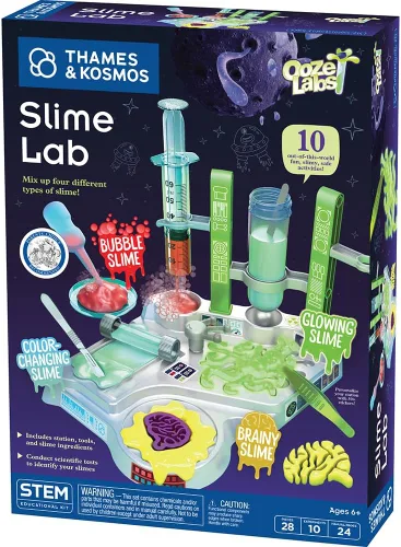 Vista 12 de Thames & Kosmos Ooze Labs Chemistry Station - Kit de experimentos científicos, 20 experimentos no peligrosos que incluyen limo seguro