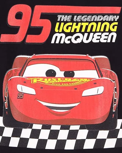 Vista 6 de Disney Pixar Cars Tow Mater Lightning McQueen - Paquete de 3 camisetas para bebés y niños grandes