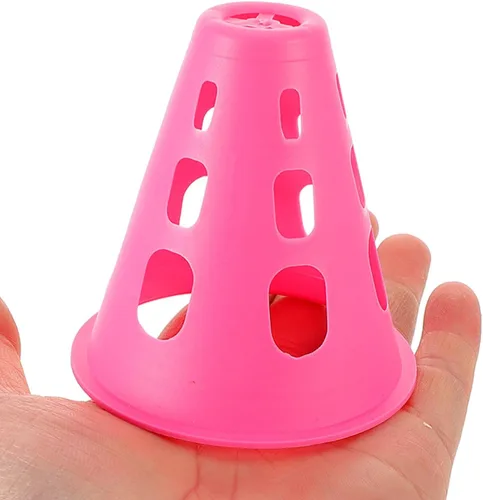 Vista 8 de BESPORTBLE 20pcs Mini Conos De Plástico Entrenamiento Agilidad Entrenamiento Conos De Fútbol Marcado De Campo Para Fútbol Baloncesto Patinaje Niños