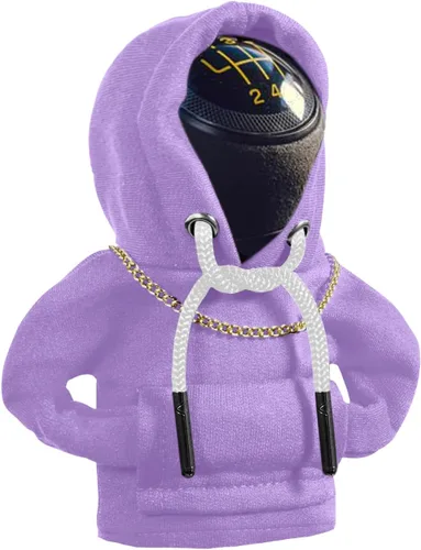 Vista 11 de Yajeea Sudadera con Capucha para Palanca de Cambios de Coche, Graciosa Sudadera Mini para Decoración de Coche, Cubierta Universal y Cálida para Pomo