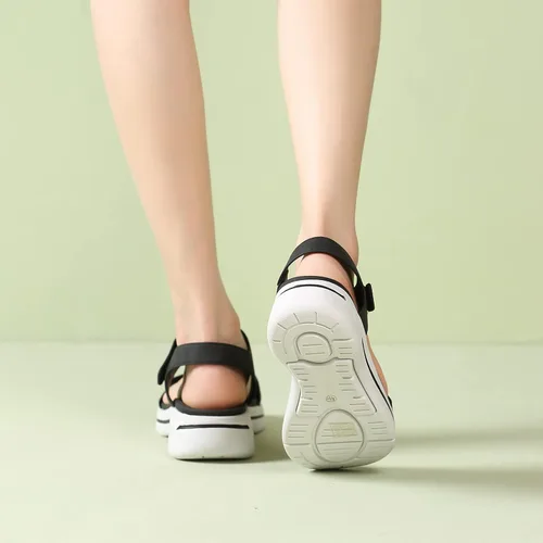 Vista 7 de Bernal Sandalias de moda para mujer, cómodas, transpirables, ajustables, atléticas, deportivas, para exteriores