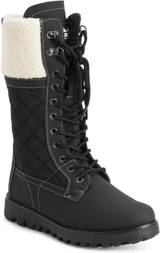 Vista 2 de POLAR - Botas térmicas para invierno y nieve, impermeables, cálidas, duraderas y de media pierna para mujer