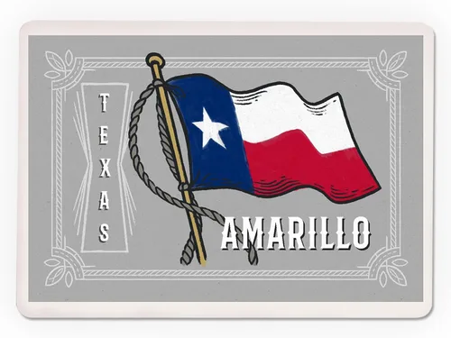 Vista 3 de Lantern Press Amarillo, Texas, Waving State Flag, State Series, 52 Playing Cards for Adults, Poker Size Card Deck