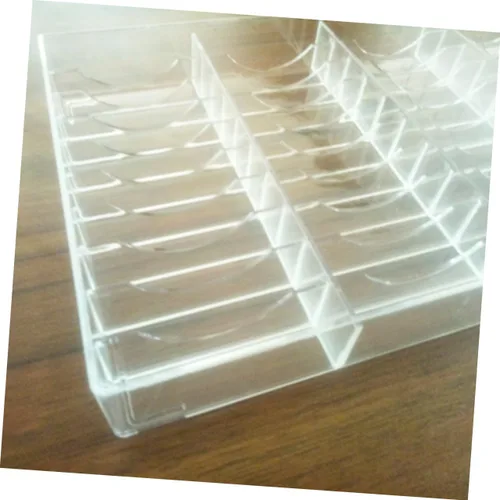 Vista 7 de Elegante organizador de almacenamiento de maquillaje acrílico 40 ranuras para sombra de ojos Blush caja de almacenamiento de acrílico grande