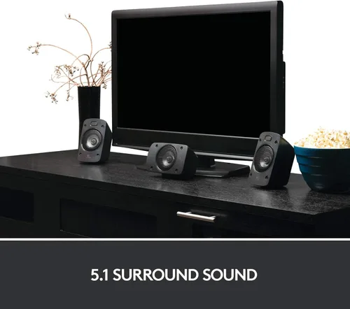 Vista 13 de Sistema de altavoces de sonido envolvente Logitech Z906 5.1 - Certificado THX, Dolby Digital y DTS Digital - Negro
