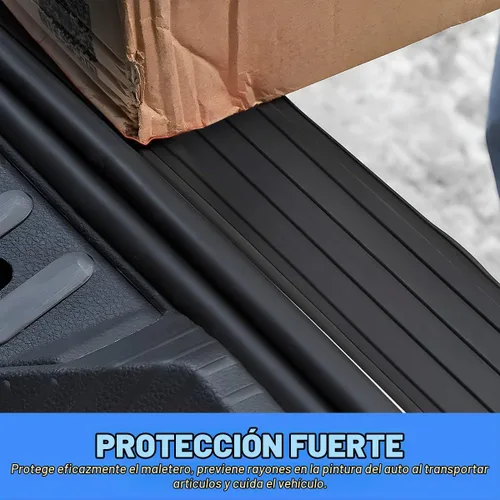 Vista 7 de Protector de parachoques trasero de automóvil, tira de goma antiarañazos para la mayoría de automóviles y SUV trunk-door entry coverage, abrasion