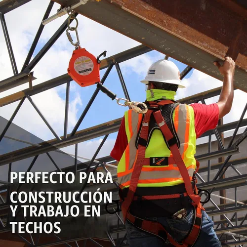 Vista 2 de Malta Dynamics Warthog Comfort MAXX - Arnés de seguridad para construcción – Equipo de protección contra caídas con cinturón removible y soporte