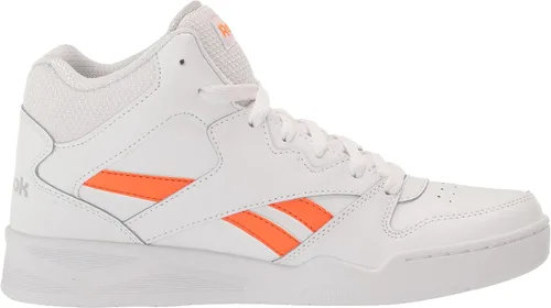 Vista 6 de Reebok Bb4500 Hi High Top Tenis de baloncesto para hombre, BlancoNaranja Smash Gris Puro
