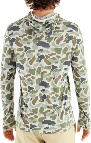 Vista 2 de Free Fly Sudadera con capucha ligera de bambú para hombre, secado rápido, transpirable, con protección solar, UPF 20+