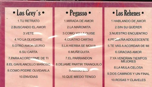 Vista 2 de Grandes Grupos De Mexico Vol. 1 Rehenes Pegasso Del Pollo Greys