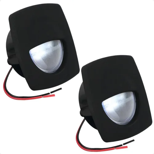 Vista 16 de Five Oceans - Luz LED de pasadizo para embarcación, luces LED azules de cortesía marinas, cuadradas para interior de barco, cubierta, cabina