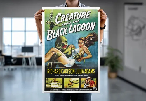Vista 7 de Creature From The Black Lagoon - Movie Poster (Regular Style) (Size: 24" x 36") (Laminated Poster)