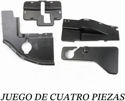 Vista 7 de Cubiertas de polvo laterales de motor de plástico negro Accesorios para Dodge Charger 2011-2022 (4 piezas en el capó del motor)