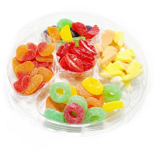 Vista 10 de NY Spice Shop Bandeja surtida de chicles – Bandeja de chicles afrutados de 2 libras – Gumballs para bufé de dulces – Bolas de chicle jugosas