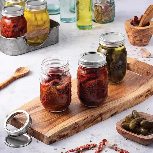 Vista 4 de 30 tapas para tarros de conserva, tapas anchas de boca regular para frascos de bola, Kerr y otras marcas de tapas de conservas de boca ancha a