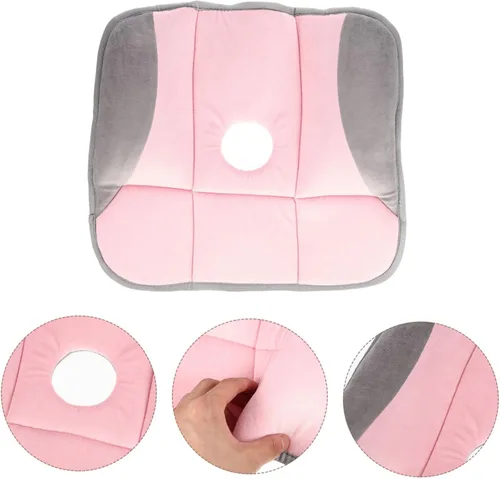 Vista 7 de Cojín de asiento para silla de oficina, almohada de gel para sentarse, soporte lumbar, cojín de asiento de sofá transpirable para glúteos cómodos