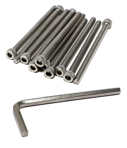 Vista 177 de iexcell Kit de tornillos de cabeza hexagonal de acero inoxidable 304, 100 unidades M2 x 0.157 in, paso de rosca de 0.016 in