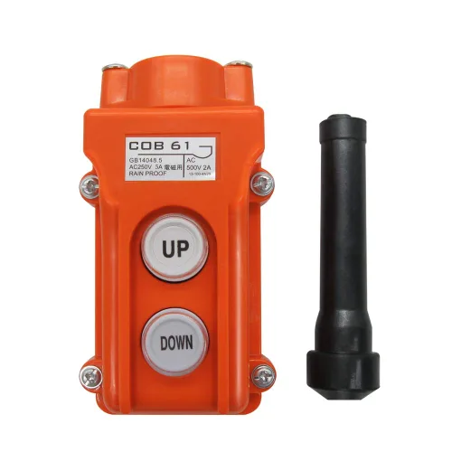 Vista 3 de mxuteuk Interruptor de botón pulsador momentáneo COB61-UP-DOWN 2 uds. Interruptor de control de elevación, interruptor de control de alzamiento